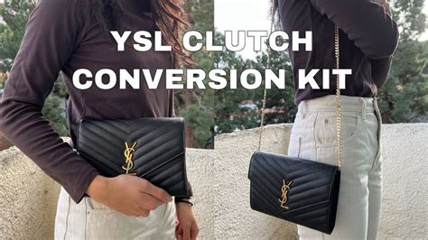 ysl clutch into crossbody|ysl clutch on sale.